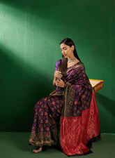 Womens Fashion Ethnic Purple Color Sarees-MLSHWSA1271PUP0ONE
